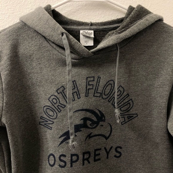 North Florida osprey pullover cropped hoodie gray - Picture 3 of 4
